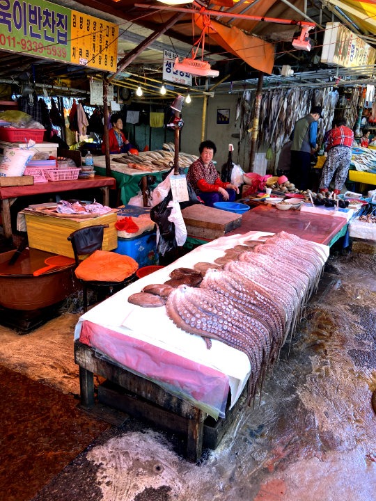 Le marché aux poissons de Jagalchi